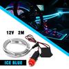 LED Auto Car Interior 12V Decor Atmosphere Wire Strip Light Accessories Lamp EAD