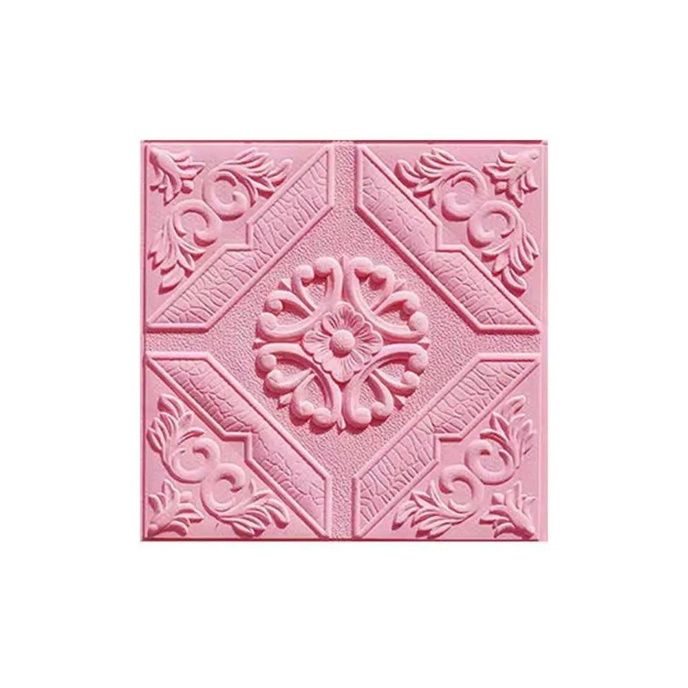 35*35cm Self Adhesive Wall Stickers for Living Room Bedroom Waterproof Sound Insulation 3D Foam Wallpaper Home Decoration