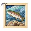 Japanese Fabric Craft No-Sew Art Kit DIY Mosaic Kits for Adults Beginners Quilted Wall Intricate with Frame & Tools Kits Gifts Housewarming