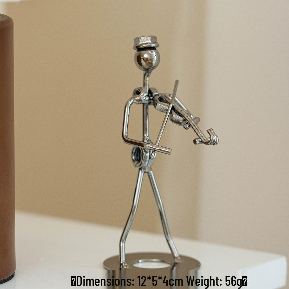Creative Iron Man Metal Figurine - Home Desk Décor Retro Craft