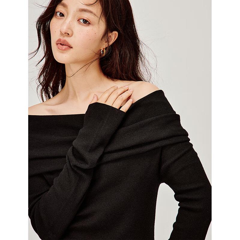 INMAN Women's Wool Blend Turtleneck Slim Fit Knit Top