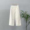 Women's Summer High Waist Slimming Versatile Pants - Loose, Plus Size, Narrow & Wide Leg Options, Thin Casual Straight Leg Design.