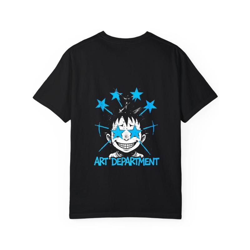 White T Shirt Art Department Star Skull Graphic Design Casual Wear for Men and Women Streetwear Fashion Statement Piece
