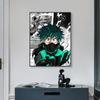 Japan Manga My Hero Academy Decu Poster Canvas Painting Bnha Midoriya Izuku Wall Painting for Living Room Decoration At Home