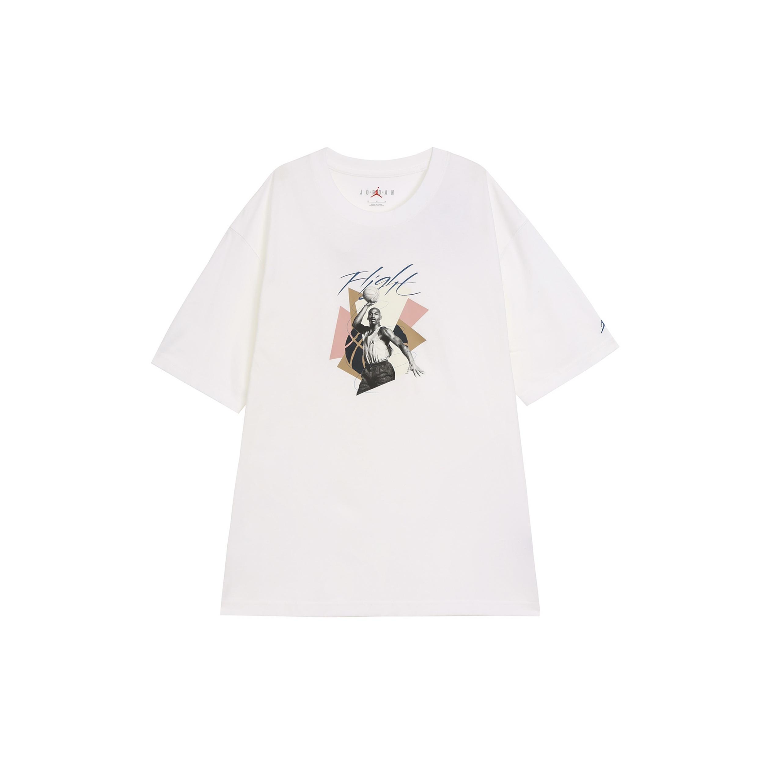 (WMNS) Air Jordan Graphic Oversized T-shirt Asia Sizing White Women s FN5709-100 L