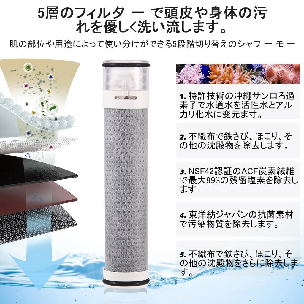 Pure Take Bubble Shower Head Water Outlet NSF Made in Chlorine Removal Chlorine Removal Shower High Water Water Water 5 Adapters Included Micro-Nano
