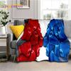 Guantoni da Boxe Pugile Combattimento Cartone Animato Morbida Coperta di Flanella per Letti Camera da Letto Divano Picnic, Coperta Plaid per Coprire Tempo Libero all'Aperto Regalo