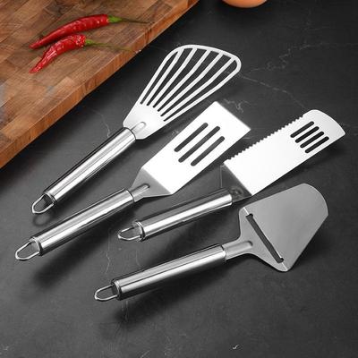 Stainless Steel Multipurpose Cooking Shovel: Ideal for Steak, Teppanyaki, Omelette, Cheese Planing, and Pancakes