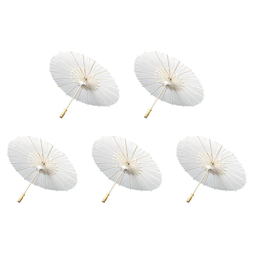 10-1pcs Oiled Paper Umbrella 60cm DIY White Umbrella Photography Props Decorative Chinese Parasol for Wedding Party Decor