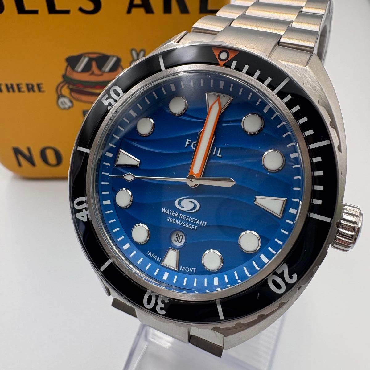 Used Unused Fossil BREAKER Steel Watch FS6064 Working Quartz Watch