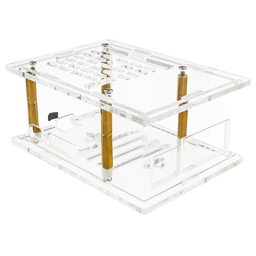 M.2 NVMe SSD Enclosure Case Box for RPi 5 Support 2230/2242/2260/2280 Solid Disc Drive Expansion Board