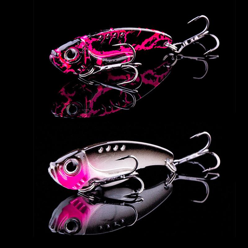 Metal Vib Blade Návnada Rybaření Vibrace 3D tvrdá nástraha Trojháček Náčiní Pesca Návnada