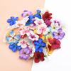 50/100PCS Artificial Flowers Silk Orchid Head Fake Cherry Flower Wall Wedding Home Decor Scrapbook Diy Gifts Candy Boxes Bouquet