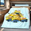 The Minions Sunflower Adventure Blanket Is Suitable for Beds, Sofas, and Various Other Occasions, Making It A Perfect Gift.