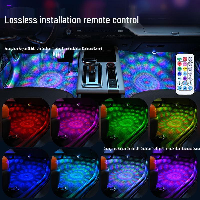 Car USB LED Starlight Interior Atmosphere Light with Remote Control