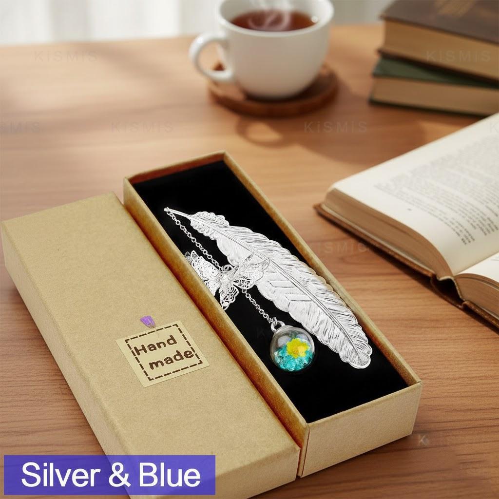 

Metal Feather Bookmark Gift for Women Book Lovers Teachers Moms Ideal for Birthday Christmas Mothers Day