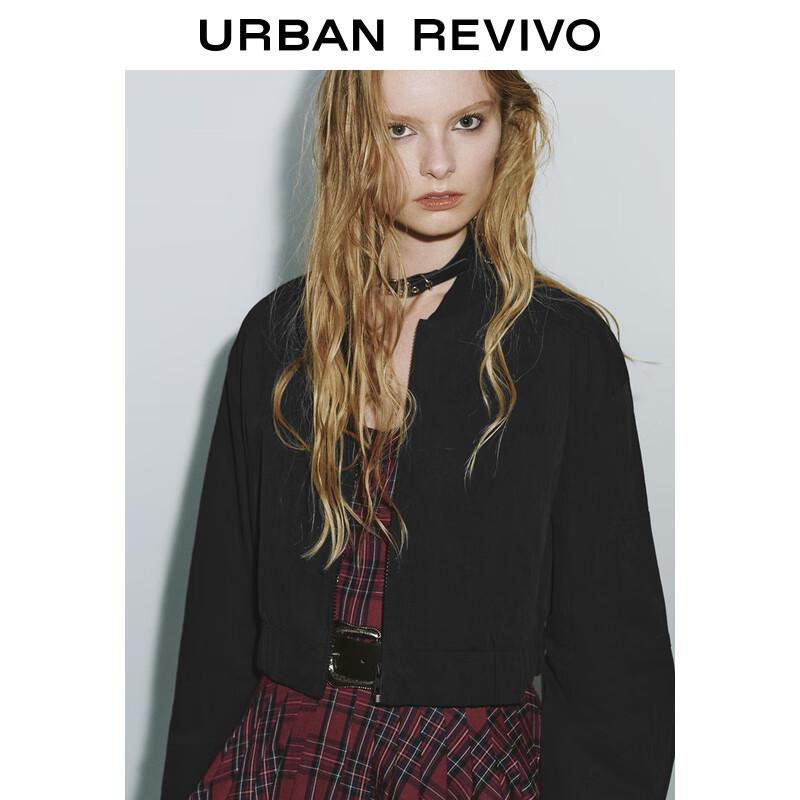 UR 2025 Women's Casual Zipper Loose Short Jacket