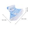 Pet Bird Cape Checkered Warm Coat Soft Thick Fabric Cloak Winter Clothes Parrot Outfit Parakeet Clothing Bird Coat