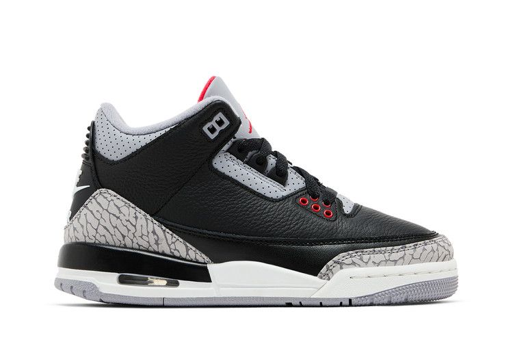 Jordan 3 Cemento Negro Retro (2024) (GS)