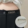 3Pcs Waist Button Adjustable 4-in-1 No-Sew Waist Buckle Alloy Waist Tightener for Jeans Skirts Sleeves Fits Most Waistbands