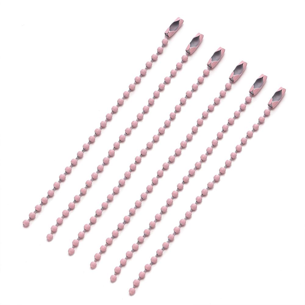 20Pcslot 1012Cm Iron Colorful Ball Bead Chain Fits Key Chain Dolls Label Hand Tag Connectors Diy Jewelry Making Supplies