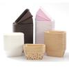 Kuchenbecher Backform, quadratisch, Einweg-Backpapier-Einsatz, Bodenblech, Brotverpackungsbox, Becher