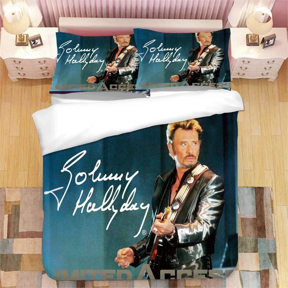 Johny Halyday Beding Set Soft Duvet Cover Bedrom Warm Comforter Covers Single Twin King Sized Dimensions Comfortable Quilt Cover Home Textile