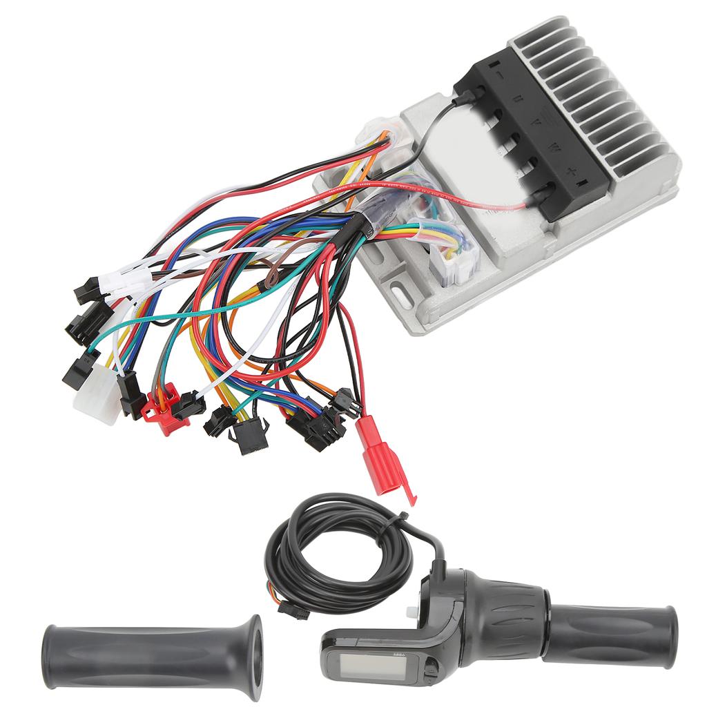48V 60V 500W Elektrikfahrrad Motor Bürstenlos Controller 3 Modi Sinuswellen Controller mit LCD Display Halbgas-Griff