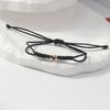 Hot Golden Silvery Heart Braided Rope Adjustable Bracelet Unisex Trendy Fashion Simple Versatile Couple Jewelry Gift Wholesale