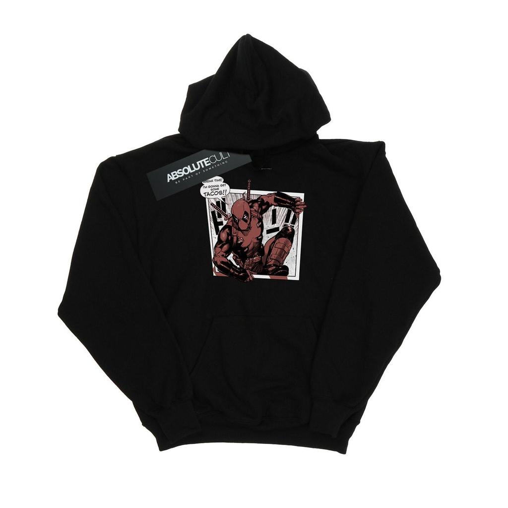 Marvel Mens Deadpool Breaktime Tacos Hoodie