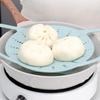 WBLDBB Kitchen Silicone Steaming Steamer Steamer Silicone Plate Steam Plate with Fits Suitable for Sweet and Sweets Pink Stand, Basket, Basket,