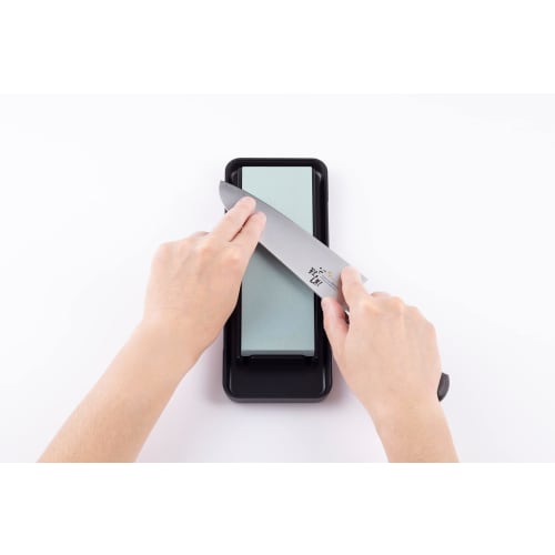 Kai Seki Magoroku Coarse Knife Sharpener, #400, with Storage Case, Made In Japan, AP0329