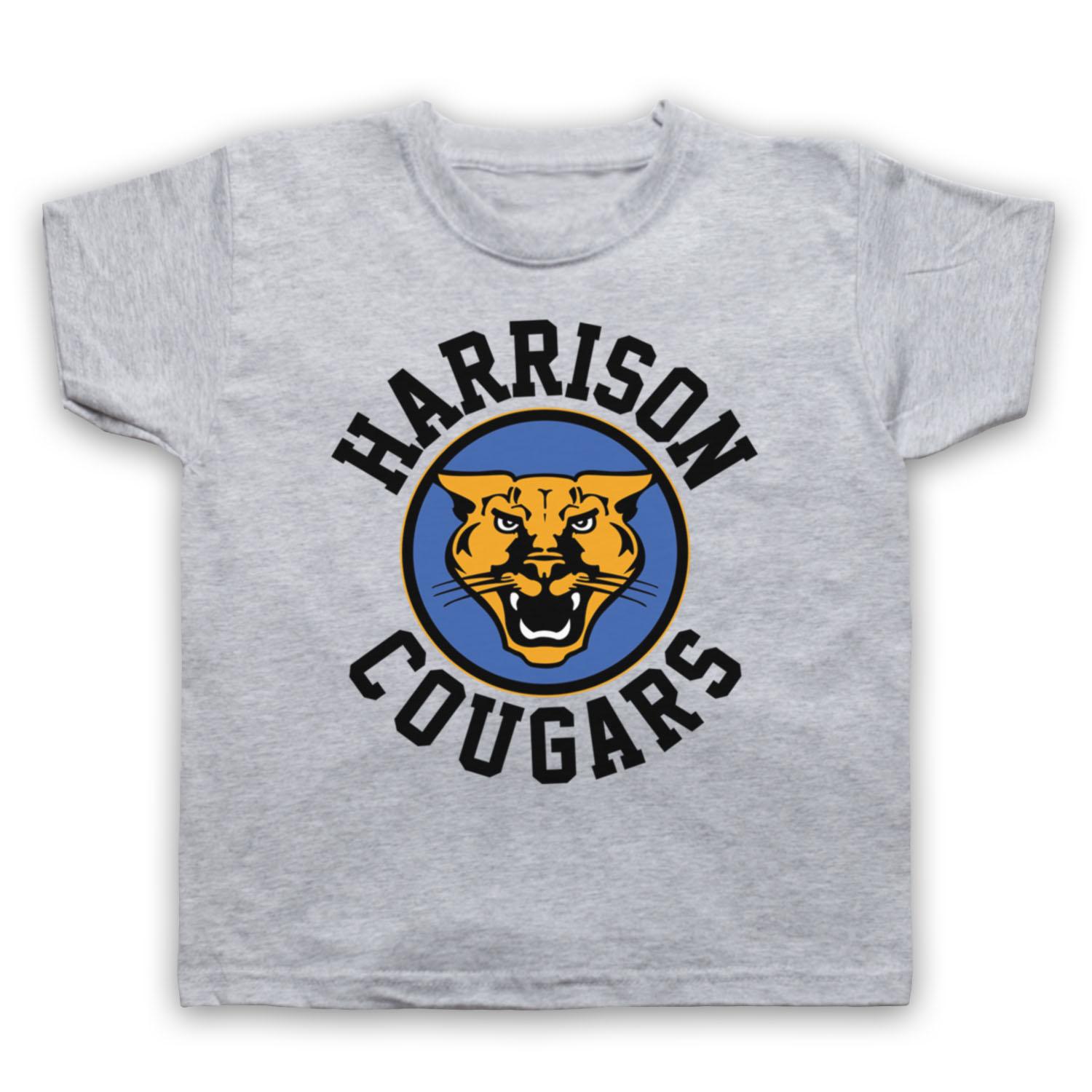 HARRISON COUGARS RETRO OLD SCHOOL UNOFFICIAL COMEDY KIDS CHILDS T-shirt 130