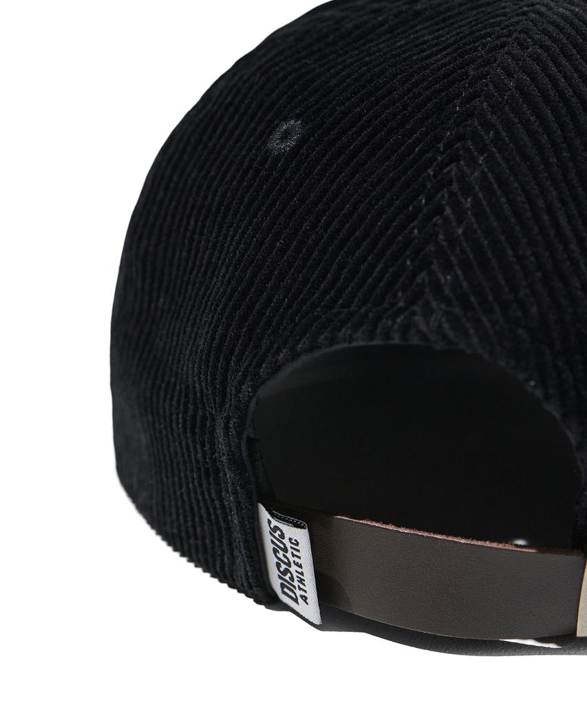 DISCUS ATHLETIC Logo 5-Panel Corduroy Cap Black