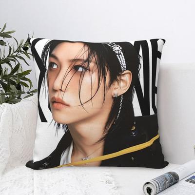 Pillow Case Kpop Style Singer F-Felix Soft Pillow Cover Karma Album Fashion Cushion Cover Printed Pillowcases For Sofa Car Home Decor
