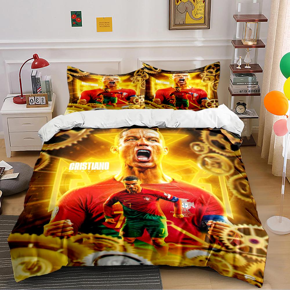 Set Biancheria da Letto Giocatore di Calcio Set Biancheria da Letto (1 copripiumino, 2 federe, piumino non incluso)