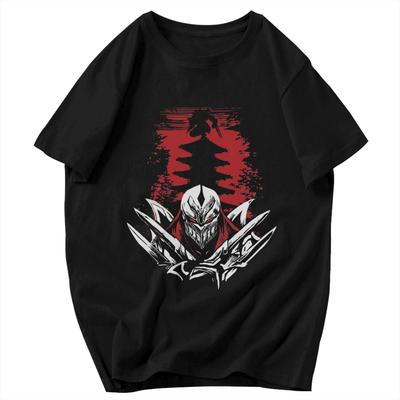 Men T Shirt Zed Master Of Shadows League Of Legends LOL Pops Y2K Graphic Anime Unisex Clothing T Shirts