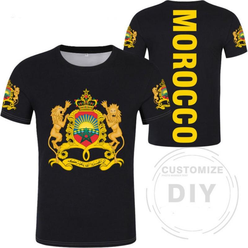 Morocco Flag National Emblem Tshirts 3D Print T-Shirt Summer T Shirt Fashion Kids Casual Boy Girl Unisex Round Neck Tees TShirt