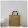 2025 Artistic Chinese-Style Women's Bamboo-Linen Handbag: Fashionable, Large-Capacity Floral Tote