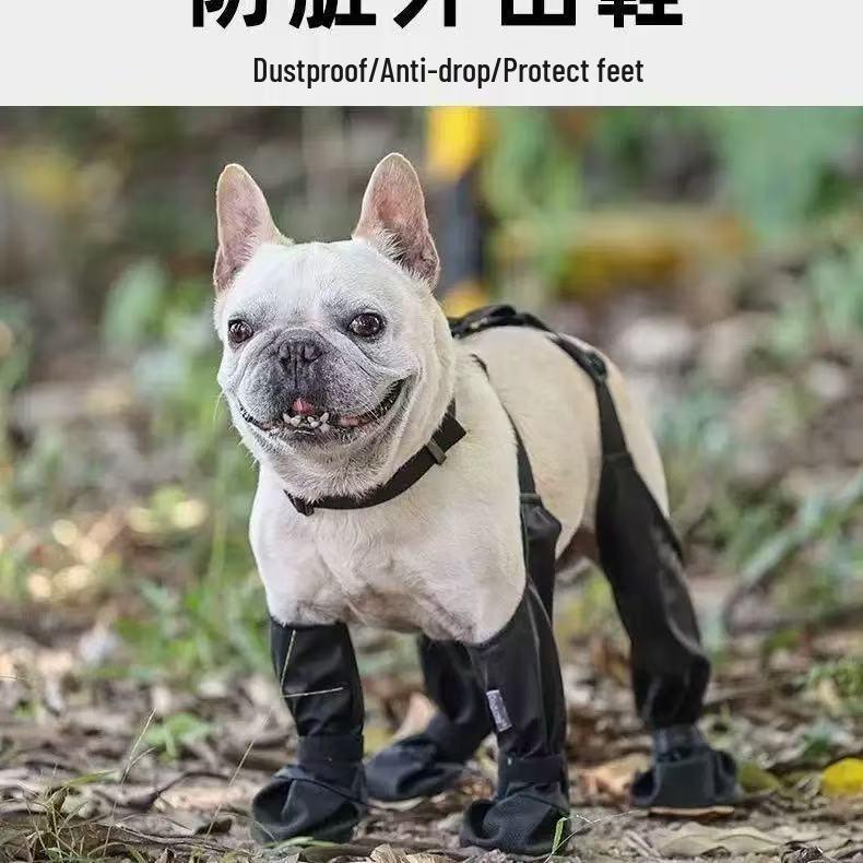 All-Season Waterproof Anti-Slip Dog Rain Boots - Durable, Anti-Dirt Foot Covers for Walking & Outdoor Use