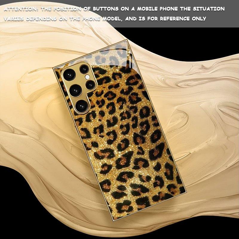 Elegante Glamour Custodia per Telefono Vetro Galvanizzato TPU Custodia per Telefono per Samsung Galaxy S26 S25 S24 S23 S22 FE, Ultra, Plus Resistente alle Cadute