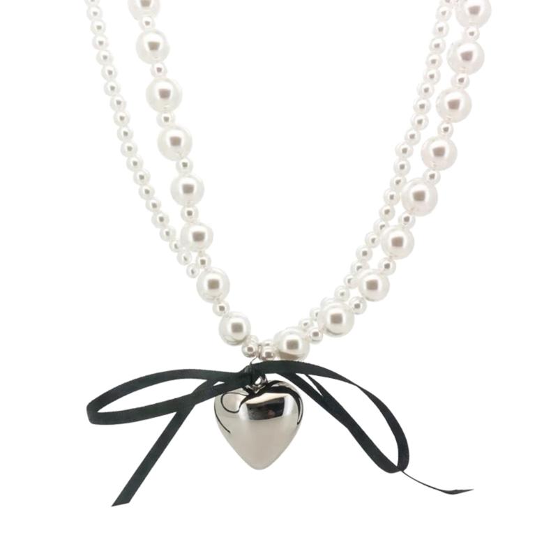 Pendant Necklace Trendy Neck Jewelry Double Layer Necklace for Any Occasions