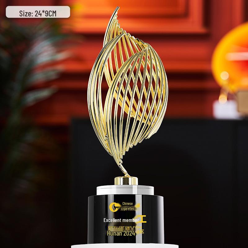 

Золотой, Серебряный, Бронзовый Трофей Звездный Взрыв Витая Колонна - Корпоративная Памятная Награда