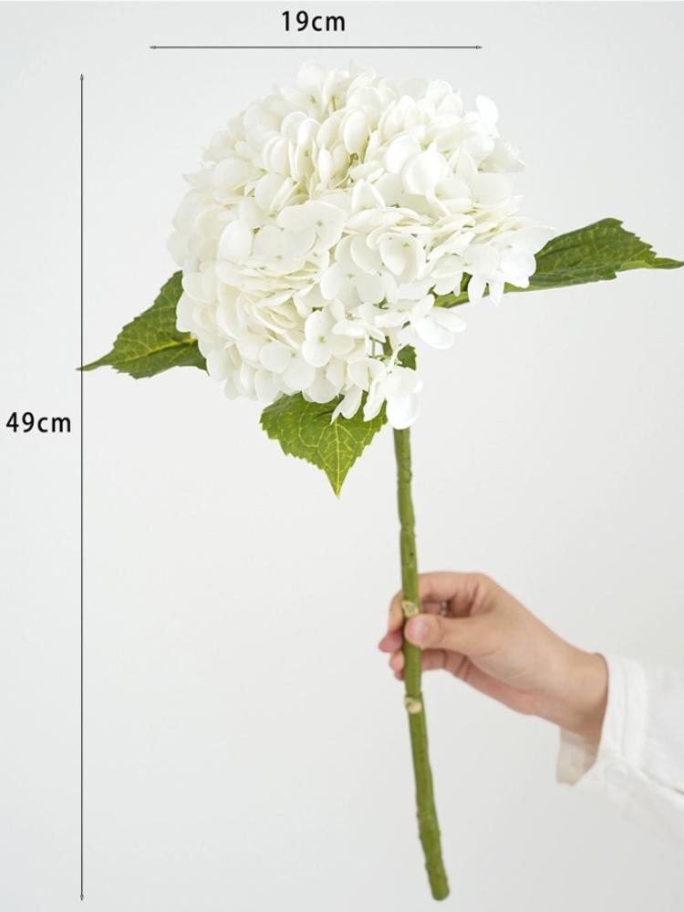 Blaue künstliche Hortensienblüten Echte Haptik Künstliche Hortensienzweige Dekoration Hochzeitsstrauß Blumengesteck