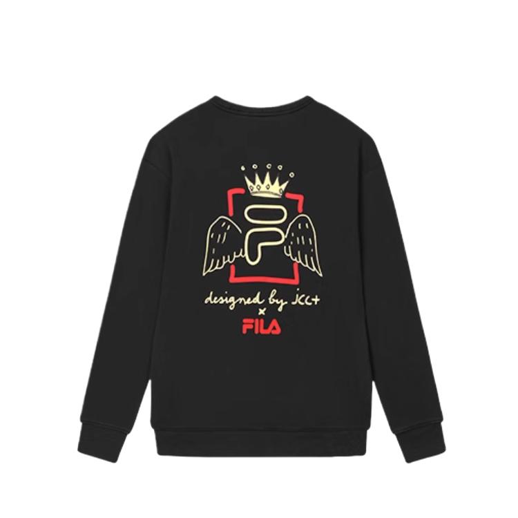 New FILA ORIGINALE Sweatshirt Unisex Jet Black F11U519202F-BK