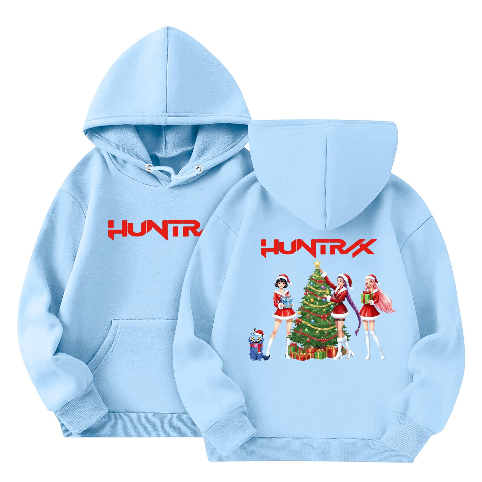 

Толстовки для девочек-подростков, толстовки с длинным рукавом, пуловер с завязками, симпатичная толстовка большого размера 140 светло-синий