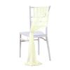 2pcs Chiffon Chair Sashes Wedding Chair Decoration 20x250cm for Wedding Aisle Party Banquet Event Baby Shower