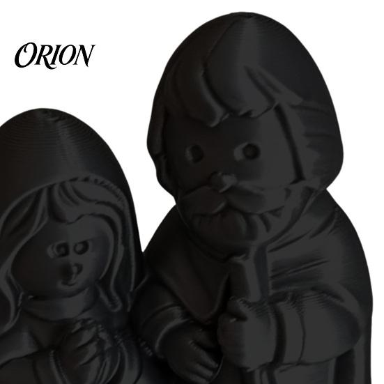 Bookshelf Christmas Figurines 3D Printed Nativity Figurine, Cute Holy Family Statue, Religious Scene Ornaments Holiday Desktop for Windowsills