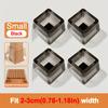 Upgrade Thick Super Wearproof Anti-Slip Granule Chair Leg Caps - Fit 0.79-1.18inch To 1.57-1.97inch Diameters and Widths - Plastic -Silent and Durable