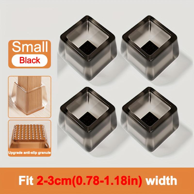 Upgrade Thick Super Wearproof Anti-Slip Granule Chair Leg Caps - Fit 0.79-1.18inch To 1.57-1.97inch Diameters and Widths - Plastic -Silent and Durable